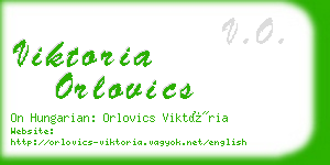 viktoria orlovics business card